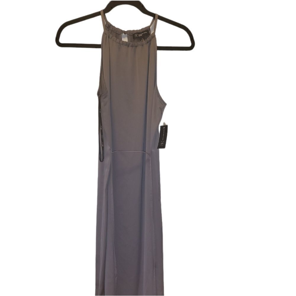 Inc International Concepts Satin Crepe Halter - Neck Midi Dress